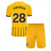 Maillot de foot Brighton Evan Ferguson #28 Extérieur vêtements enfant 2024-25 Manches Courtes (+ pantalon court)